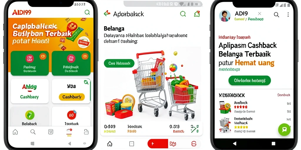 Tampilan antarmuka aplikasi ADI99 dengan fungsi Cashback yang menarik.