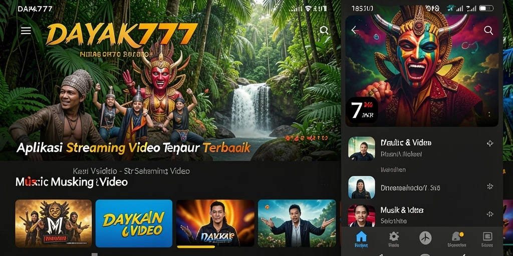 Tampilan antarmuka aplikasi Streaming Video yang menarik dan mudah digunakan.