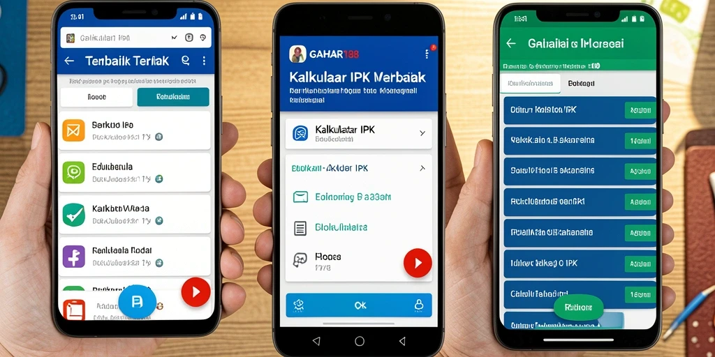 Tampilan antarmuka GAHAR188 yang sederhana dan fungsional untuk Kalkulator IPK.