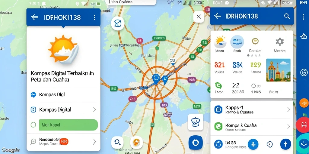 Antarmuka intuitif IDRHOKI138 untuk navigasi dan cuaca.