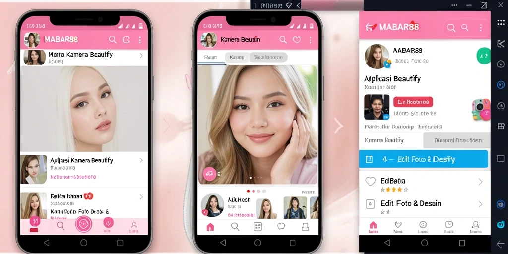 Tampilan antarmuka MABAR88 yang modern dan menarik untuk editing foto.