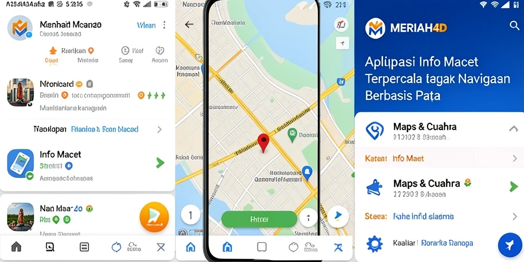 Antarmuka utama aplikasi Info Macet MERIAH4D dengan fitur peta interaktif.